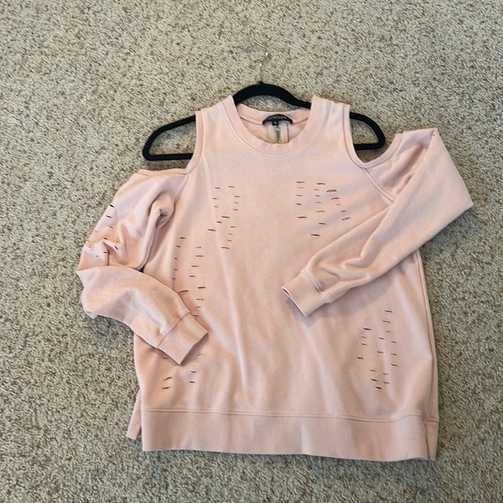 Cold shoulder sweatshirt